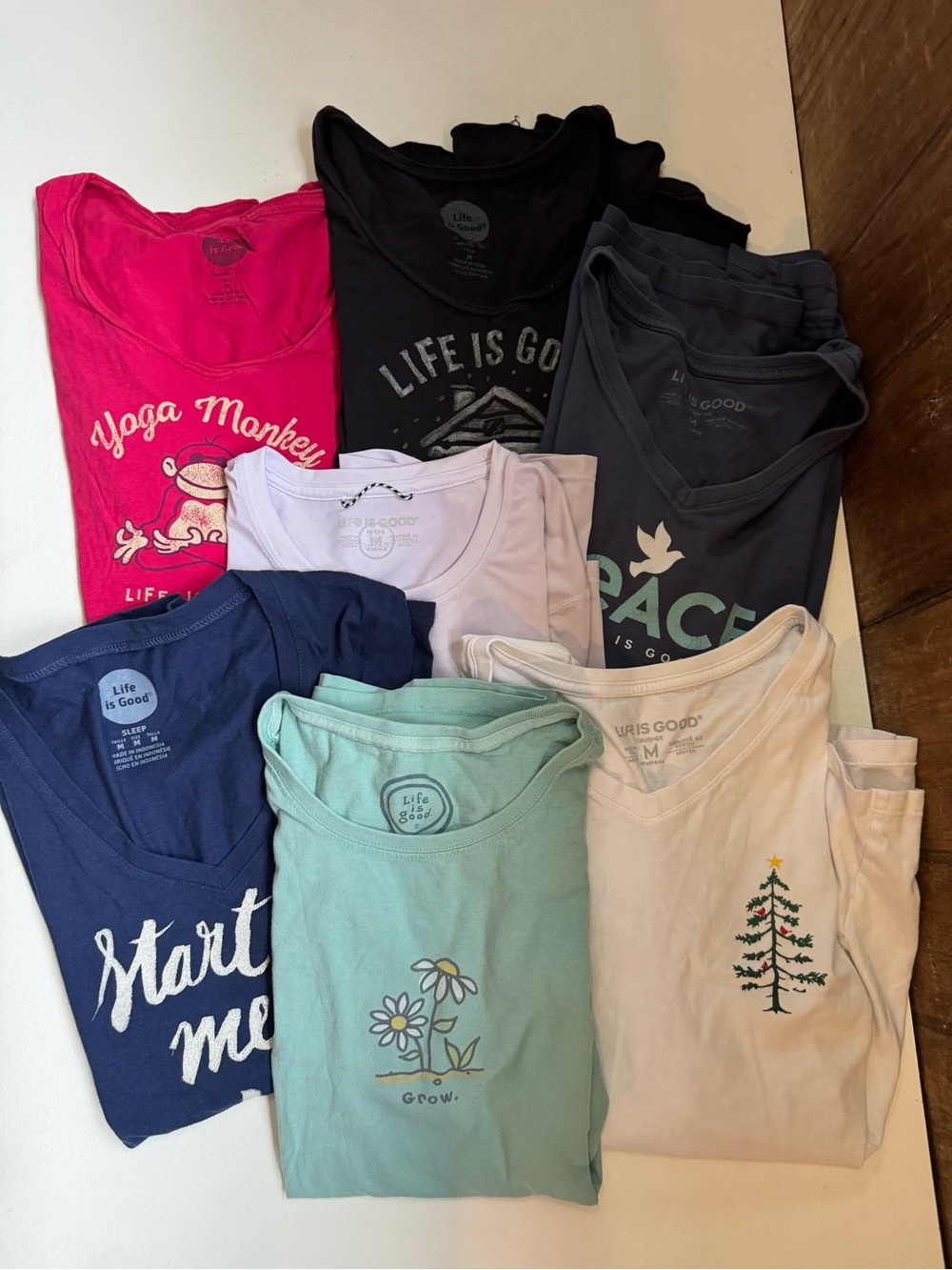 Life is Good Tee Bundle Size Medium lot of 7